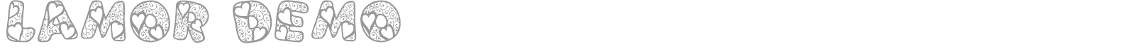 Lamor font preview